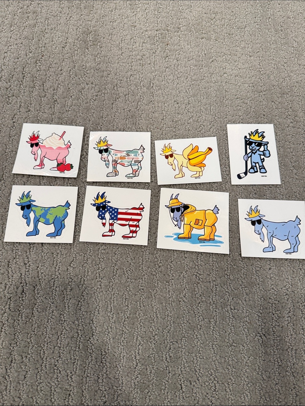 GOAT USA Sticker bundle - set of 8!